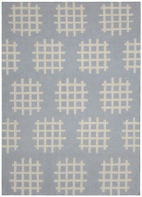 Chandra Lima Lim-25727 Grey / Cream Damask Area Rug