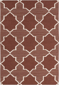 Chandra Lima Lim-25735 Ivory / Brown Geometric Area Rug