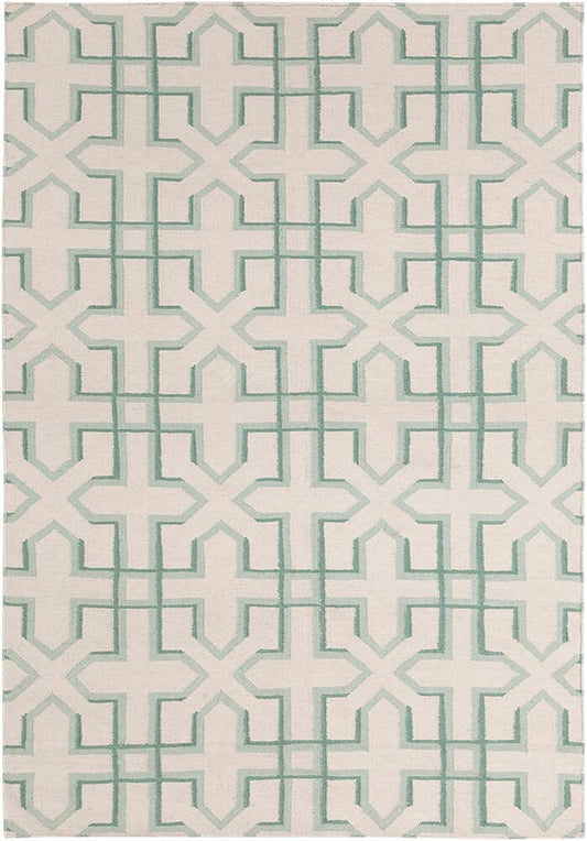 Chandra Lima Lim-25739 Green Geometric Area Rug