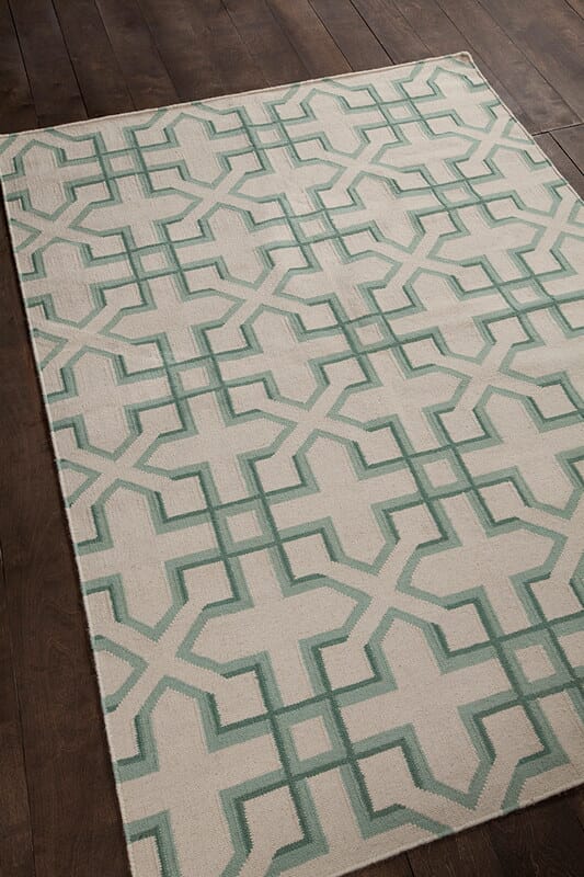 Chandra Lima Lim-25739 Green Geometric Area Rug