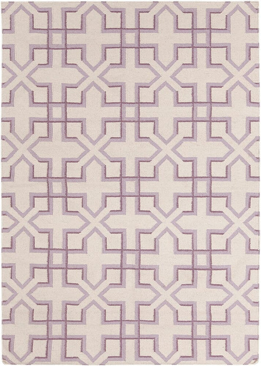 Chandra Lima Lim-25741 Purple Geometric Area Rug