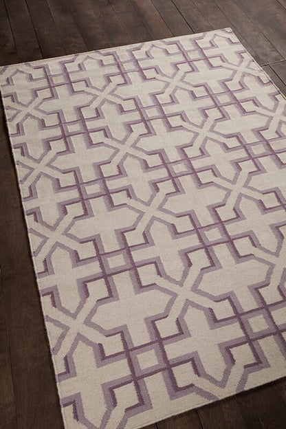 Chandra Lima Lim-25741 Purple Geometric Area Rug