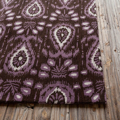 Chandra Lina Lin-32000 Purple Ikat Area Rug