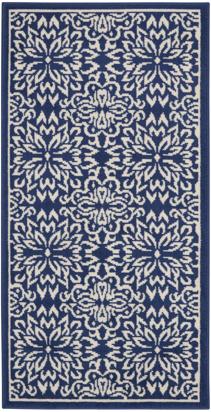 Nourison Jubilant Jub06 Navy/Ivory Area Rug