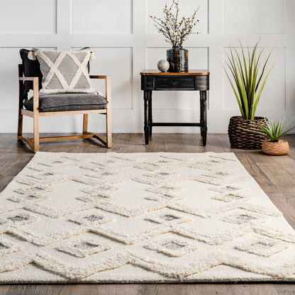 Nuloom Melia Moroccan Nme3316A Ivory Area Rug