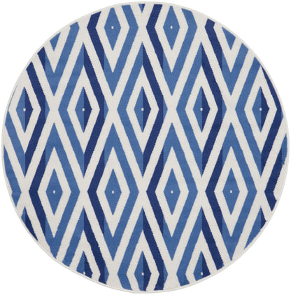 Nourison Whimsicle Whs04 Ivory Blue Area Rug