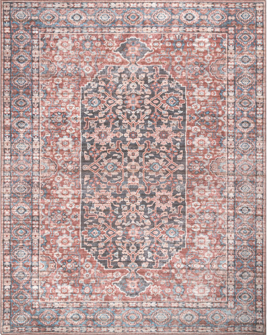 AreaRugs.com Wavaj Nwa1233B Rust Area Rug