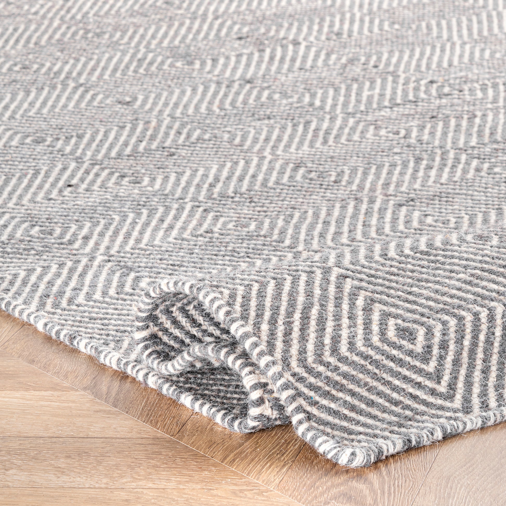 Nuloom Ago Hand Woven Nag2102C Gray Area Rug