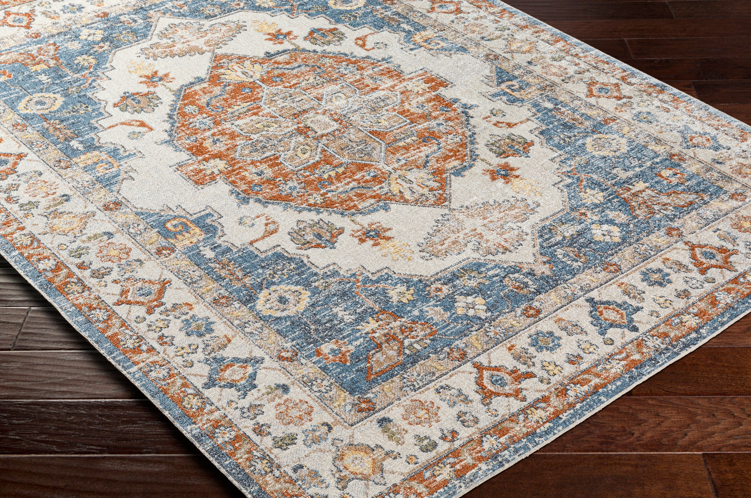 Surya Machine Washable Lillian Lll-2305 Blue Rug.