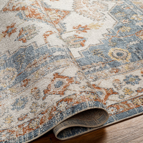 Surya Machine Washable Lillian Lll-2305 Blue Rug.