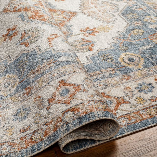 Surya Machine Washable Lillian Lll-2305 Blue Rug.
