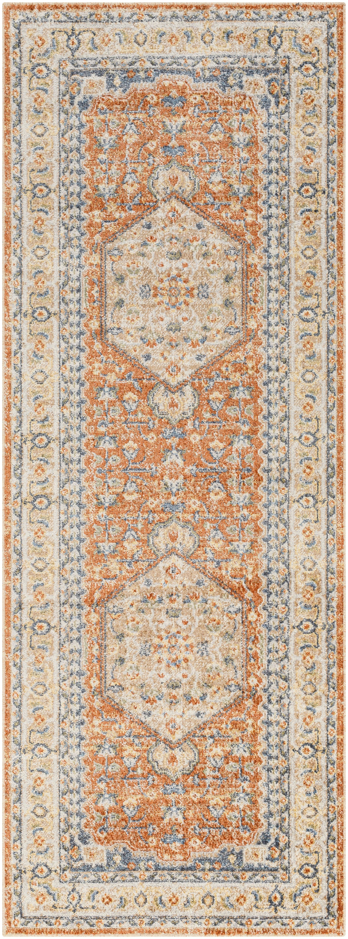 Surya Machine Washable Lillian Lll-2306 Orange Rug.