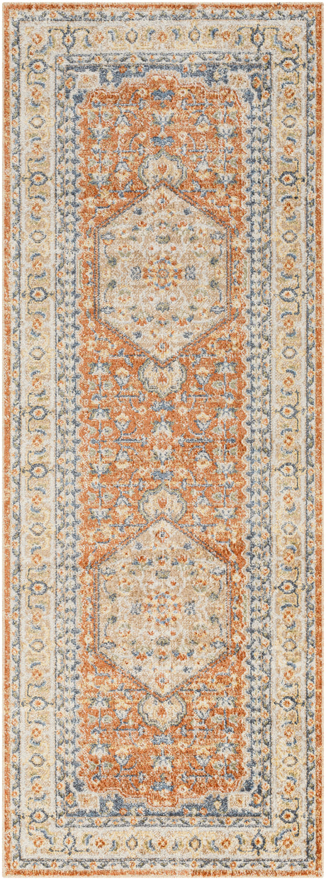 Surya Machine Washable Lillian Lll-2306 Orange Rug.