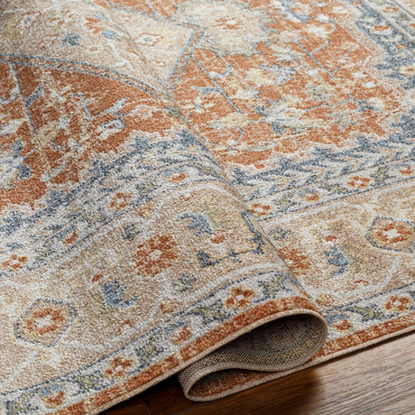 Surya Machine Washable Lillian Lll-2306 Orange Rug.