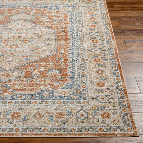 Surya Machine Washable Lillian Lll-2306 Orange Rug.