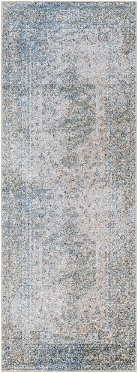 Surya Machine Washable Lillian Lll-2307 Blue Rug.