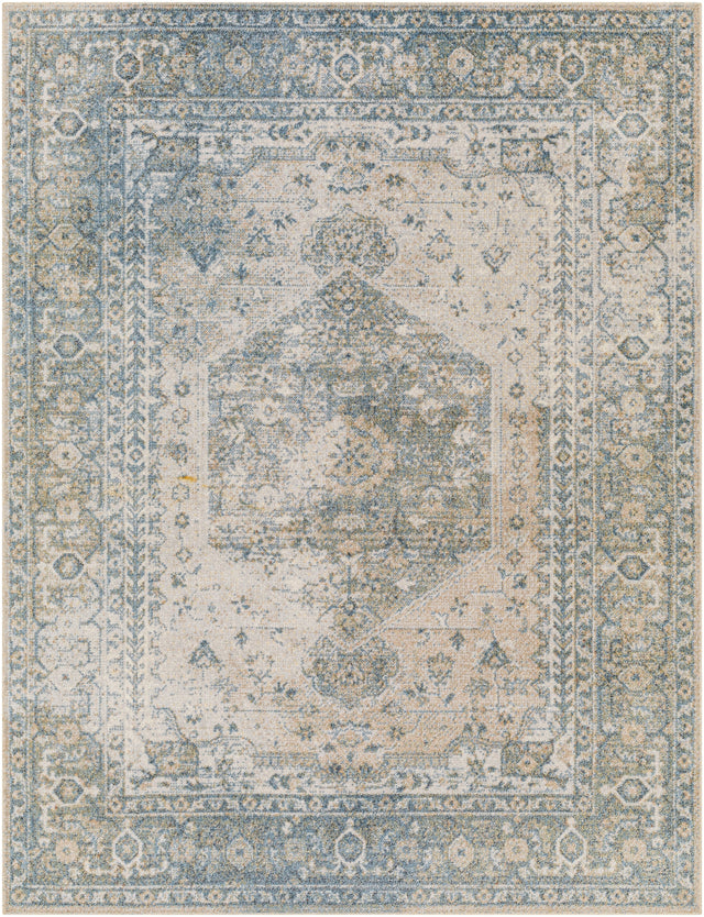 Surya Machine Washable Lillian Lll-2307 Blue Rug.