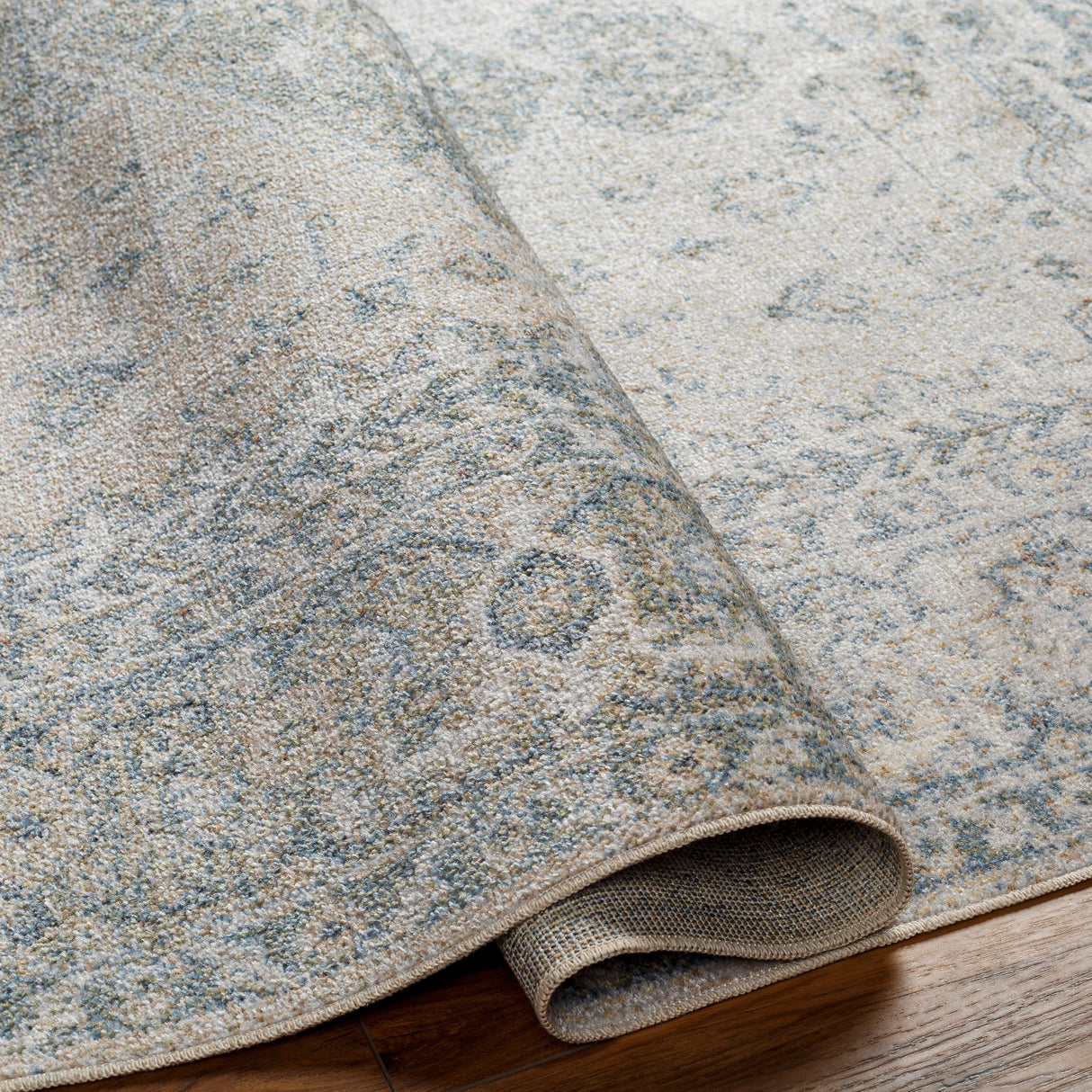 Surya Machine Washable Lillian Lll-2307 Blue Rug.
