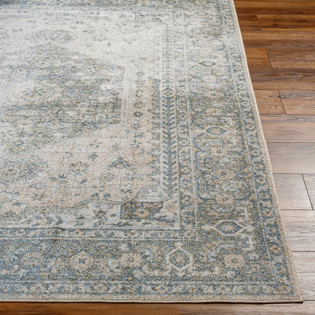 Surya Machine Washable Lillian Lll-2307 Blue Rug.