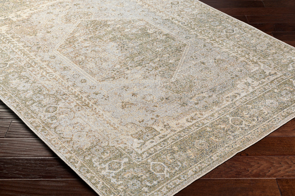 Surya Machine Washable Lillian Lll-2308 Green Rug.