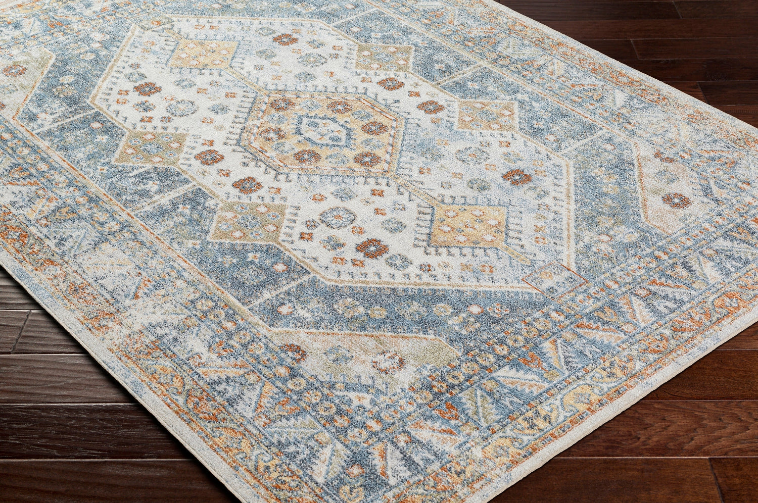 Surya Machine Washable Lillian Lll-2319 Blue Rug.