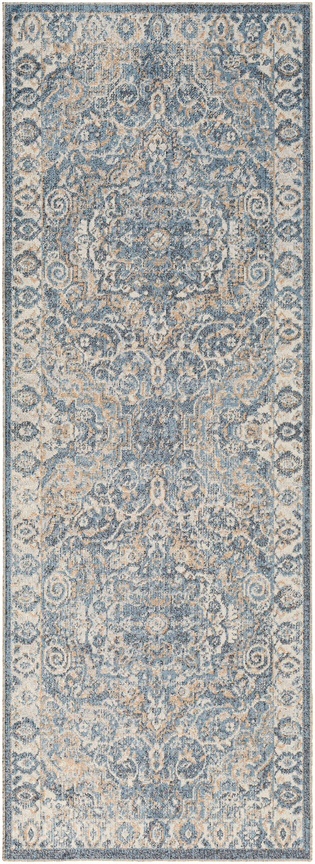 Surya Machine Washable Lillian Lll-2320 Blue Rug.