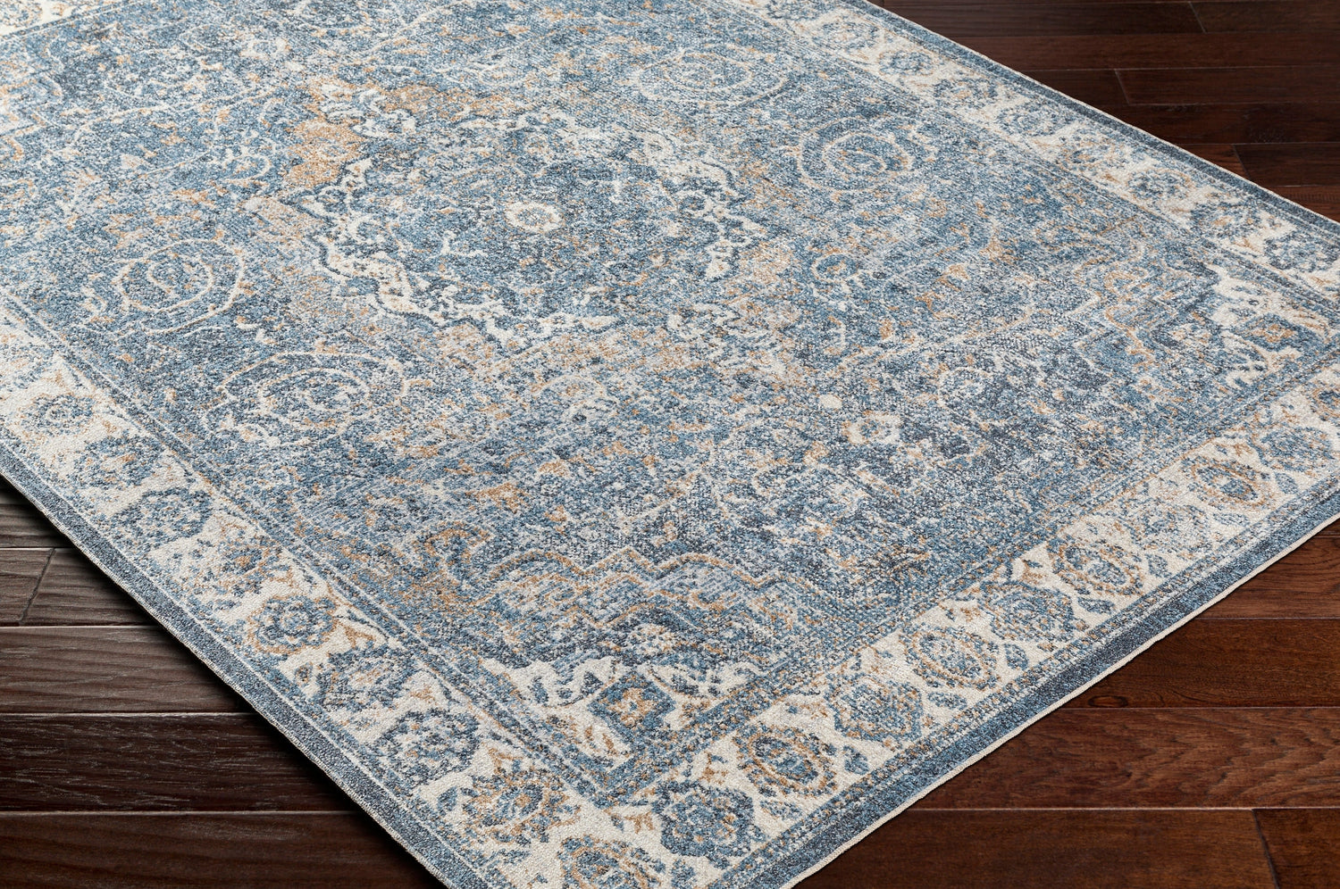 Surya Machine Washable Lillian Lll-2320 Blue Rug.