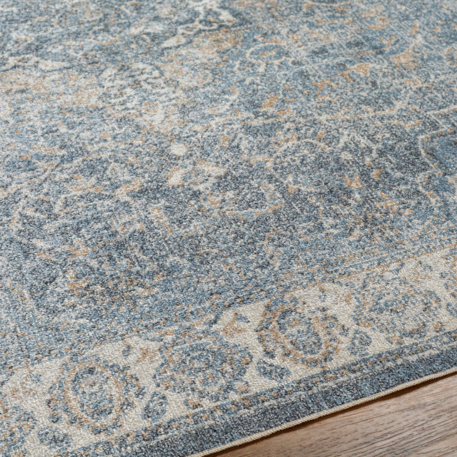 Surya Machine Washable Lillian Lll-2320 Blue Rug.