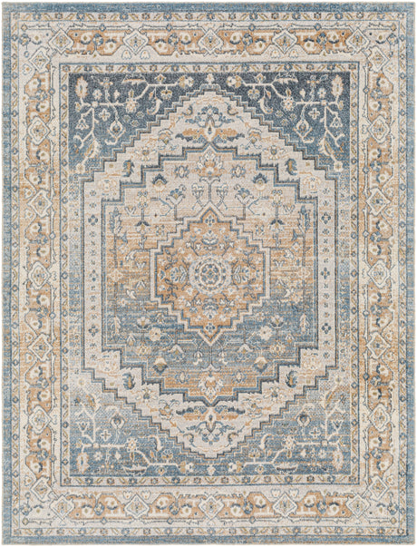 Surya Machine Washable Lillian Lll-2323 Blue Rug.