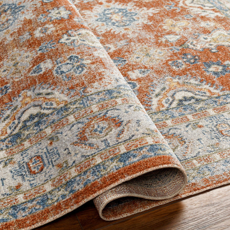 Surya Machine Washable Lillian Lll-2324 Orange Rug.