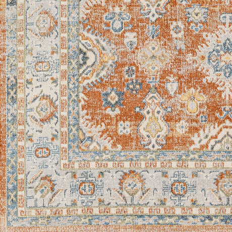 Surya Machine Washable Lillian Lll-2324 Orange Rug.