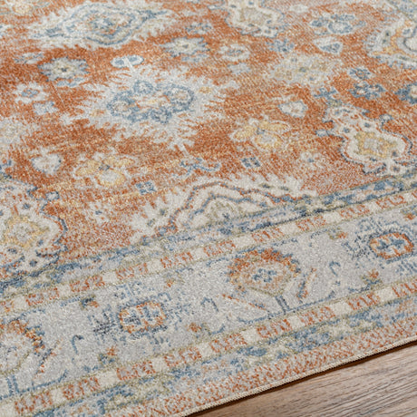Surya Machine Washable Lillian Lll-2324 Orange Rug.