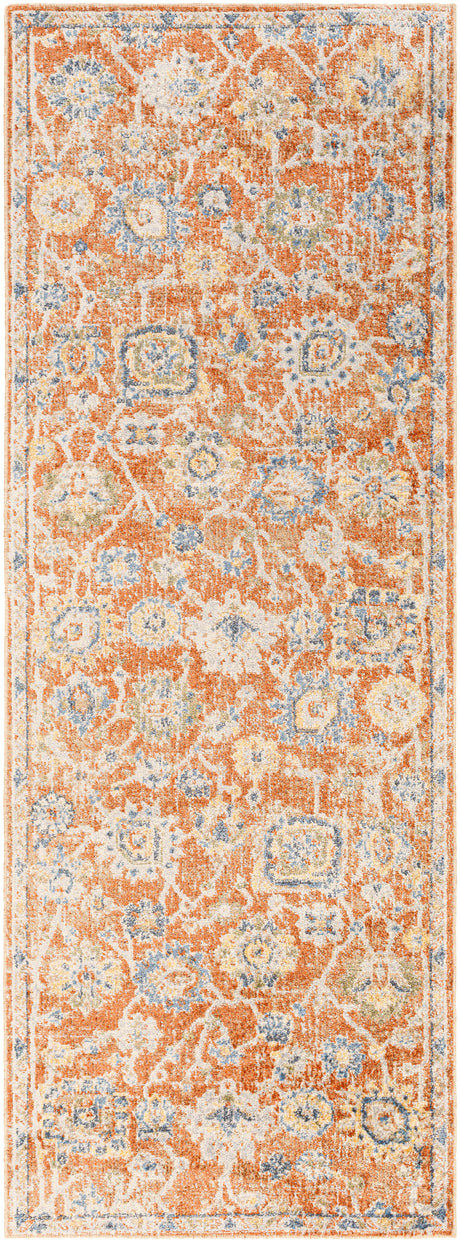 Surya Machine Washable Lillian Lll-2326 Orange Rug.