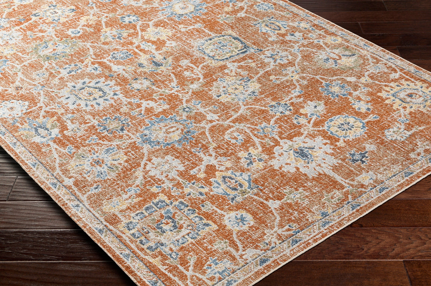 Surya Machine Washable Lillian Lll-2326 Orange Rug.