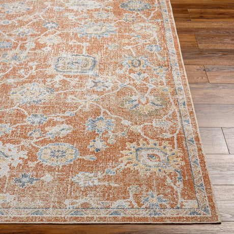 Surya Machine Washable Lillian Lll-2326 Orange Rug.