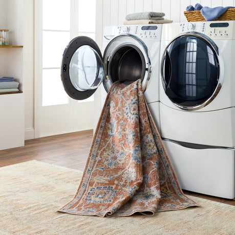 Surya Machine Washable Lillian Lll-2326 Orange Rug.