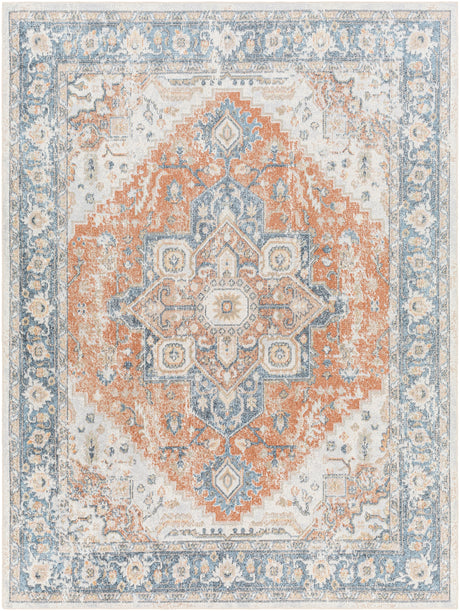 Surya Machine Washable Lillian Lll-2329 Orange Rug.