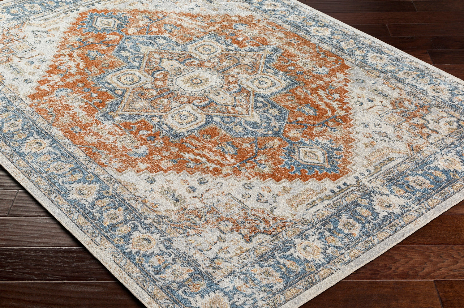 Surya Machine Washable Lillian Lll-2329 Orange Rug.