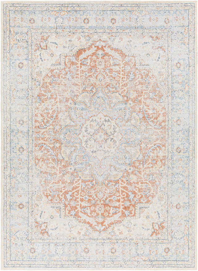 Surya Machine Washable Lillian Lll-2333 Blue Rug.