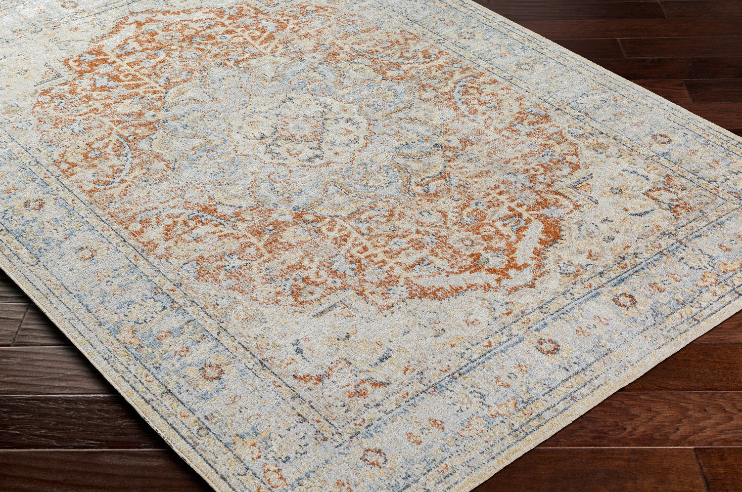 Surya Machine Washable Lillian Lll-2333 Blue Rug.