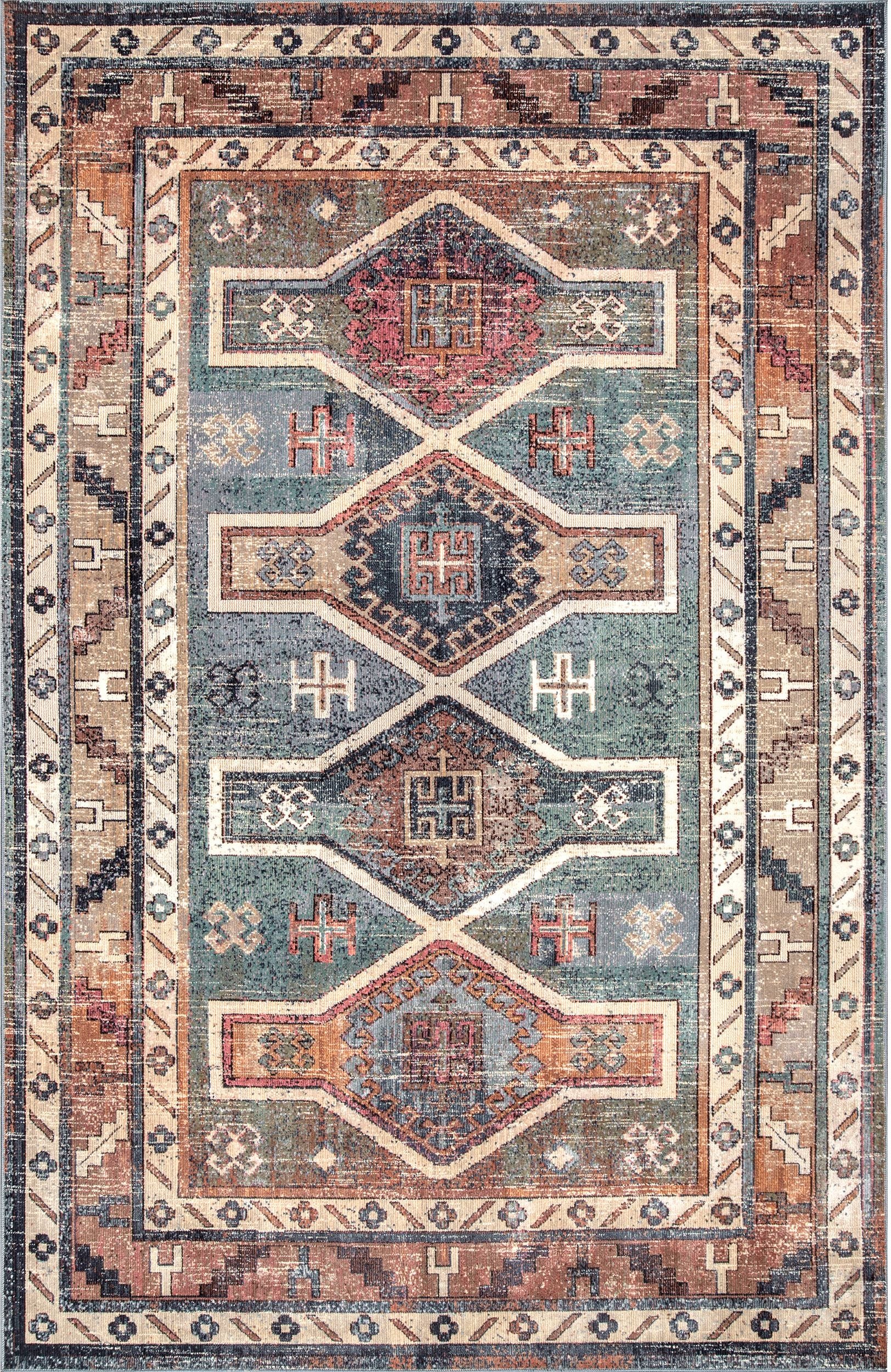 Nuloom Monica Tribal Nmo2885A Blue Area Rug