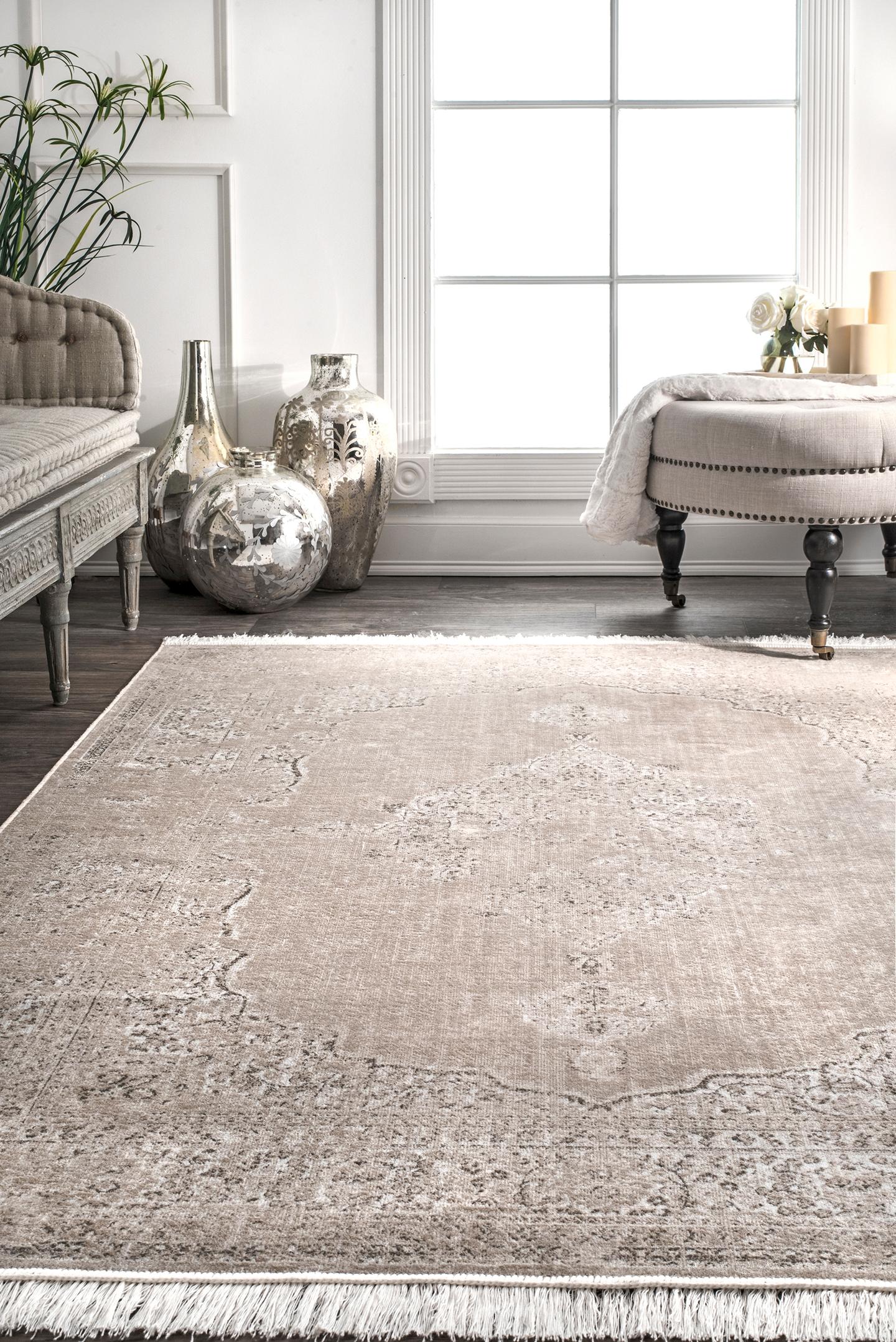 Nuloom Vintage Cantrell Nvi1631A Beige Area Rug