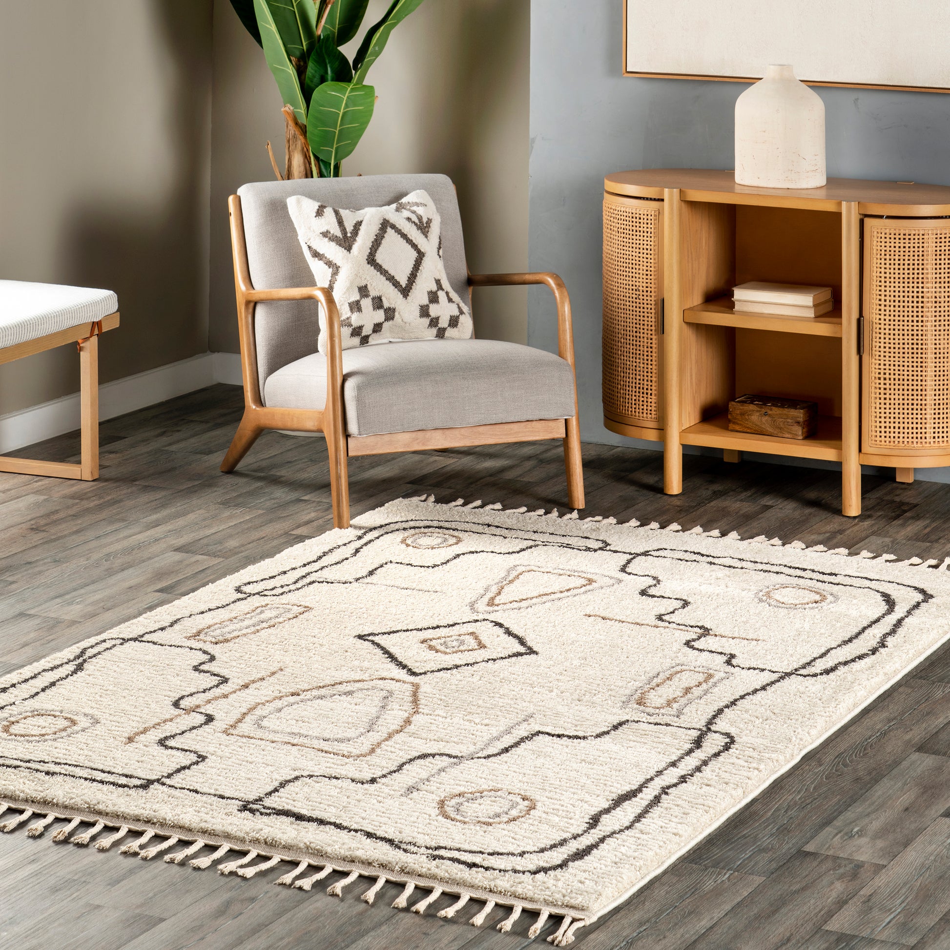 Nuloom Ivana Braided Niv1664A Beige Area Rug