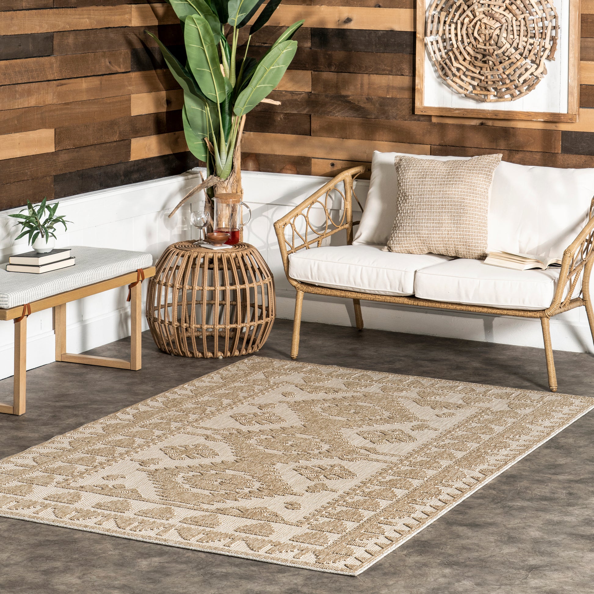 Nuloom Miesha Persiantransitional Nmi2222A Beige Area Rug