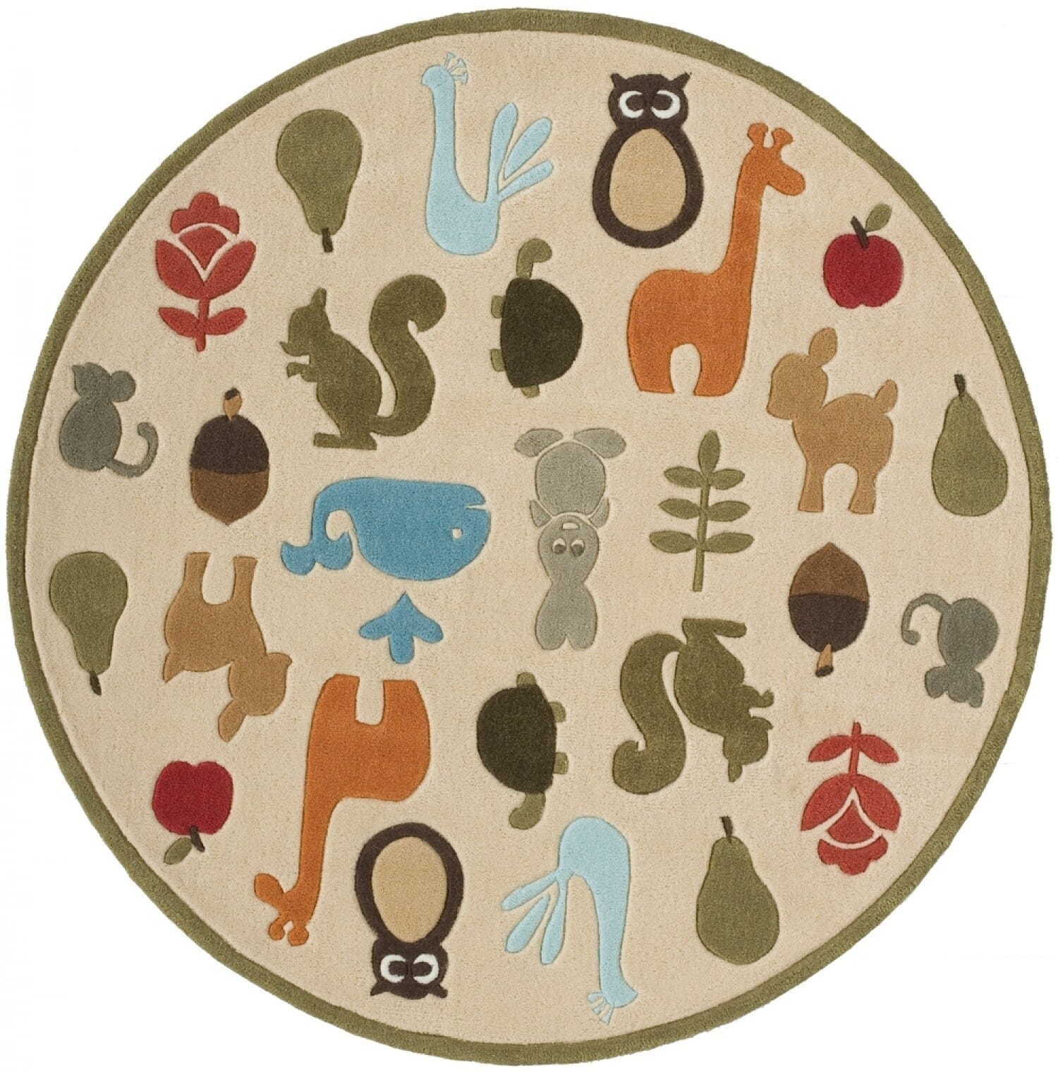 Momeni Lil Mo Whimsy lmj-2 Ivory Kids Area Rug