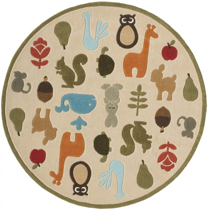 Momeni Lil Mo Whimsy lmj-2 Ivory Kids Area Rug