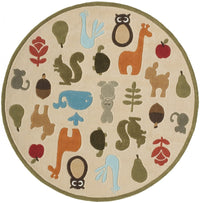 Momeni Lil Mo Whimsy lmj-2 Ivory Kids Area Rug