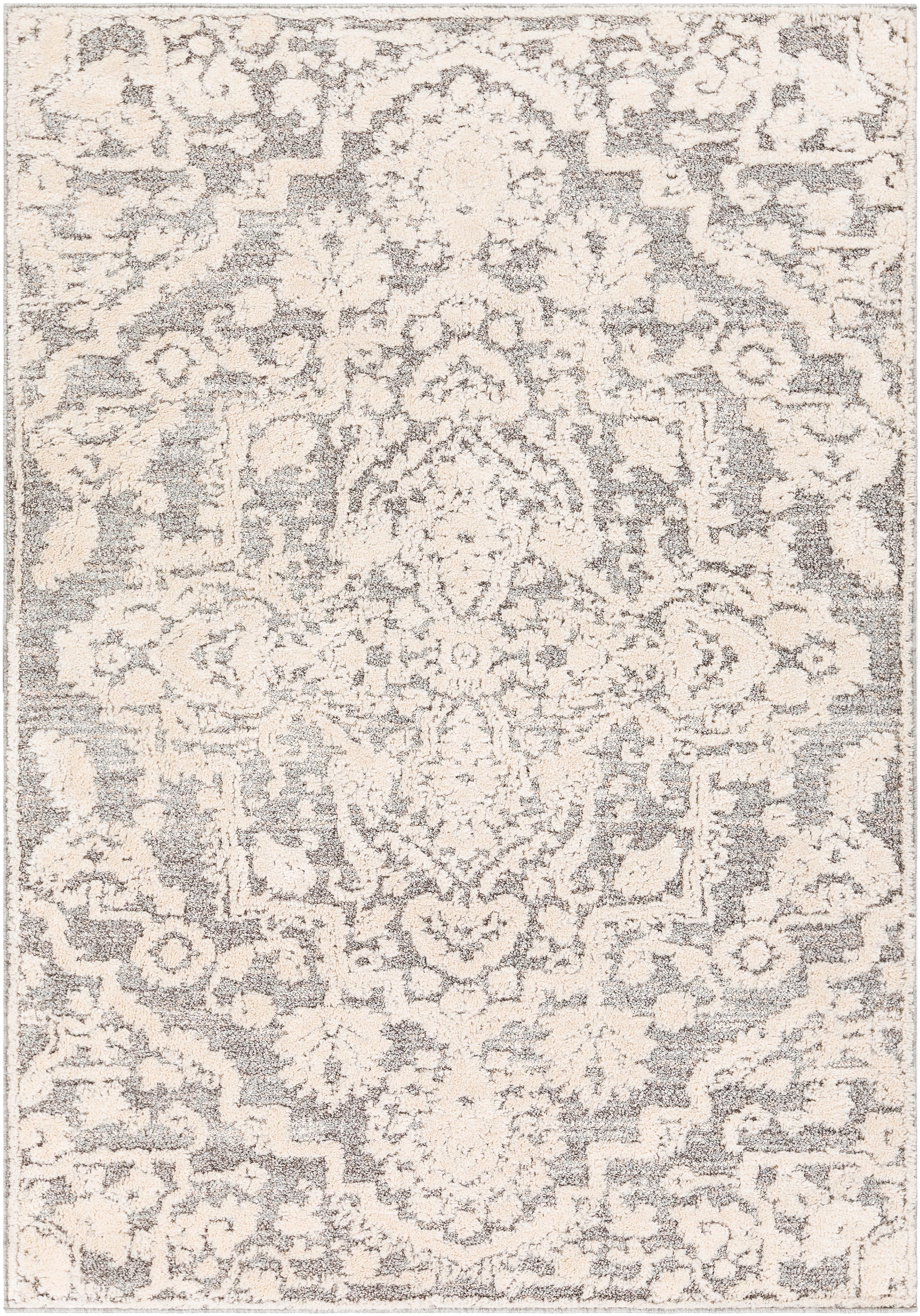 Surya La Maison Lms-2306 Medium Gray, Cream, Charcoal, Wheat Area Rug