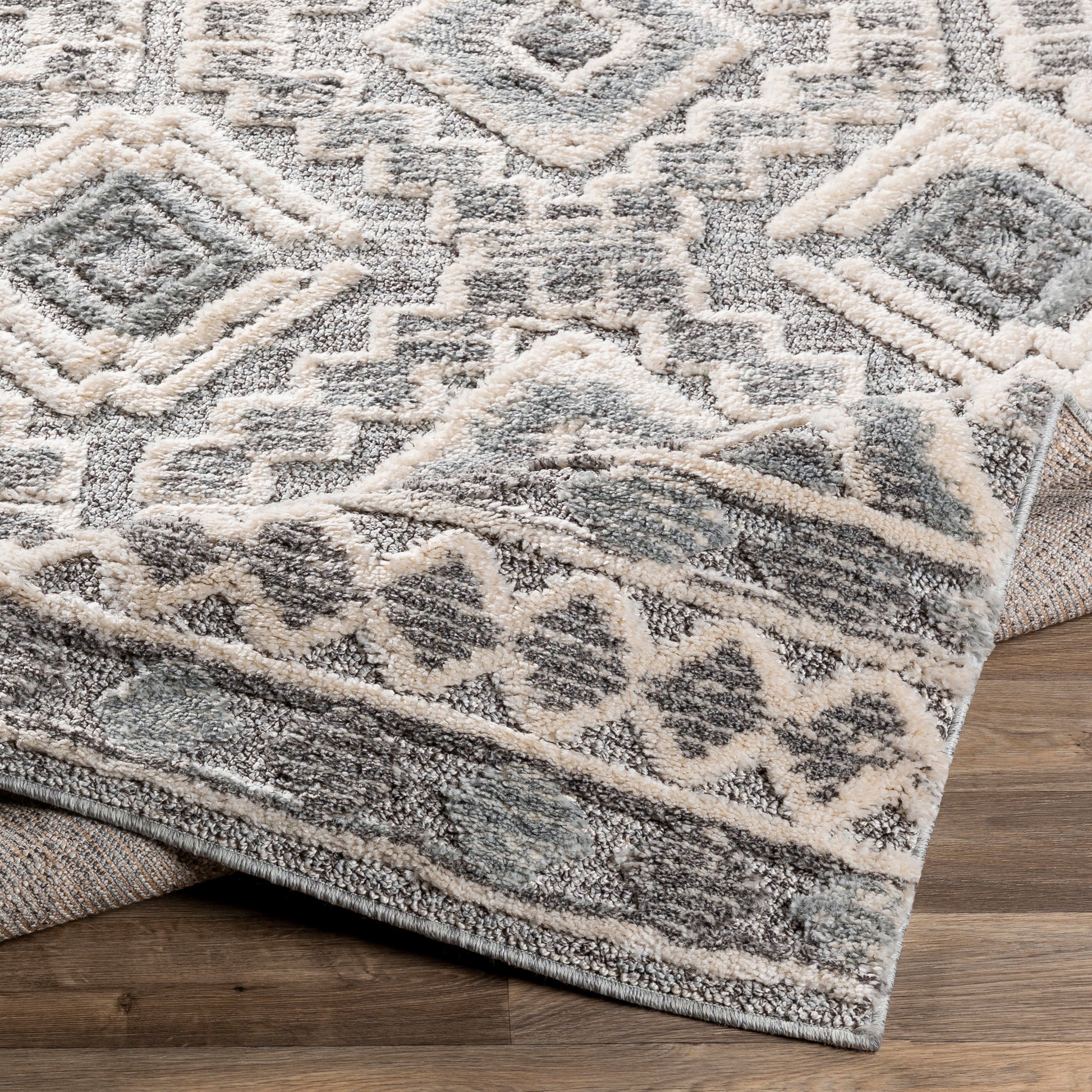 Surya La Maison Lms-2310 Cream, Charcoal, Medium Gray, Wheat Area Rug