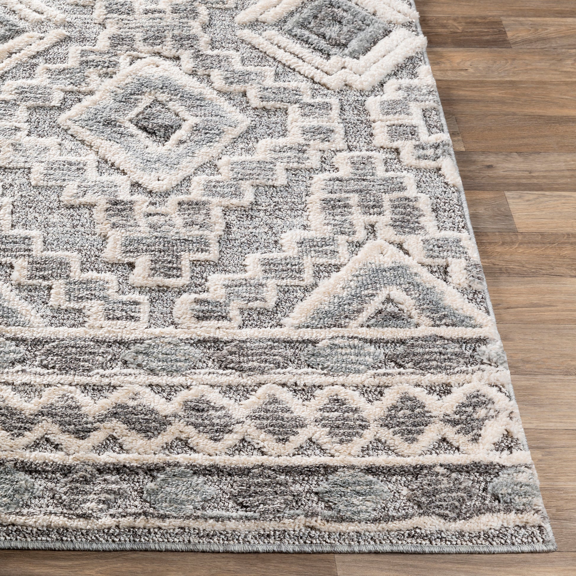 Surya La Maison Lms-2310 Cream, Charcoal, Medium Gray, Wheat Area Rug